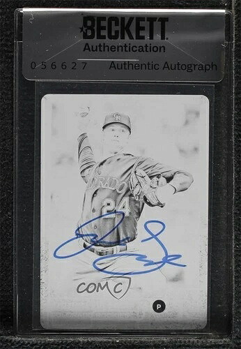 BAS 2015 Topps 印刷プレート ブラック 1/1 ジョーダン・ライルズ 真正性シール ow6｜トレーディングカード　ラフテル