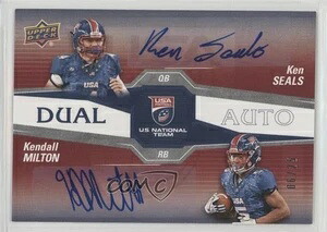 2018 Upper Deck USA Football U17 デュアル /25 ケン・シールズ ケンドール・ミルトン #DA-1 オート｜トレーディングカード　ラフテル