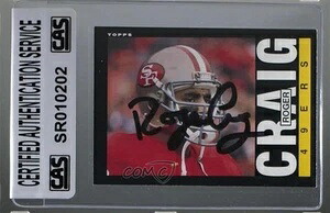 CAS認定 1985 Topps Roger Craig #151 シールドオート|トレーディングカード ラフテル