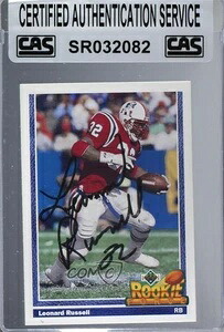CAS認定 1991年式 Upper Deck Leonard Russell #622 シールドオート ルーキーRC|トレーディングカード ラフテル