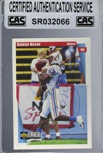 CAS認定 1997年 Upper Deck Collector's Choice Derrick Mason シール付き Rookie RC|トレーディングカード ラフテル