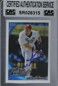 CAS認定 2010 Topps Heath Bell #542 シールドオート｜トレーディングカード　ラフテル