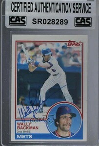 CAS認定 1983 Topps Wally Backman #444 シール付きオート｜トレーディングカード　ラフテル 46,200円