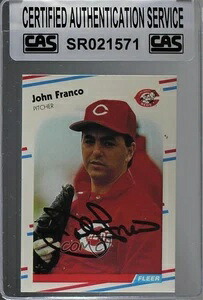CAS 認定 1988 Fleer John Franco #234 シールド オート｜トレーディングカード　ラフテル