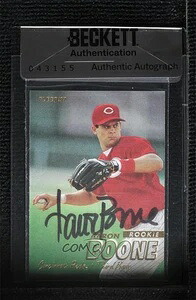 BAS 1997 Fleer Aaron Boone #754 シール オブ オーセンティシティ オート｜トレーディングカード　ラフテル