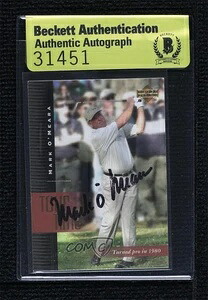 BAS 2001 Upper Deck Tour Time Mark O'Meara #187 シール・オブ・オーセンティシティ オート｜トレーディングカード　ラフテル