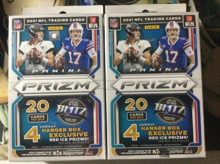 2021. パニーニ プリズム フットボール 2. ハンガーボックス ロット 工場未開封,,,,,,,,｜トレーディングカード　ラフテル