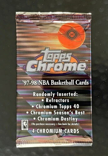 1997 Topps Chrome バスケットボール シールドパック ダンカン RC、コービー 2年目｜トレーディングカード　ラフテル