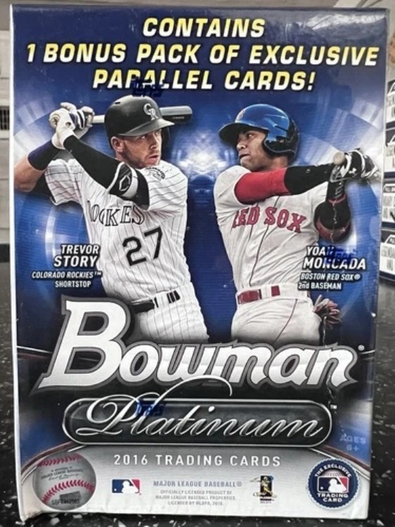 2016 Bowman Platinum Blaster Box MLB 工場密封 - パラレル!｜トレーディングカード　ラフテル