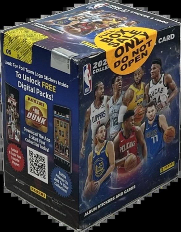 2020-21 パニーニ ステッカー＆カードコレクション バスケットボールボックス｜トレーディングカード　ラフテル