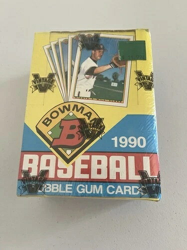 1990年 Bowman MLB ベースボールカード 36枚パック ボックス 工場出荷時セロハン密封ケース 新品|トレーディングカード ラフテル