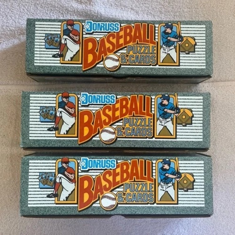 1990年 DONRUSS 野球カード + パズル コンプリートセット ロット 3枚のカードが未開封の場合｜トレーディングカード　ラフテル