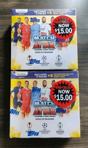 2個セット - 2022/23 Topps Match Attax UEFA サッカー限定 未開封モンスターボックス｜トレーディングカード　ラフテル