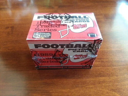 1989 TOPPS TRADED フットボールファクトリーセット BBCE ラップ FASC (未開封ケース入り)｜トレーディングカード　ラフテル