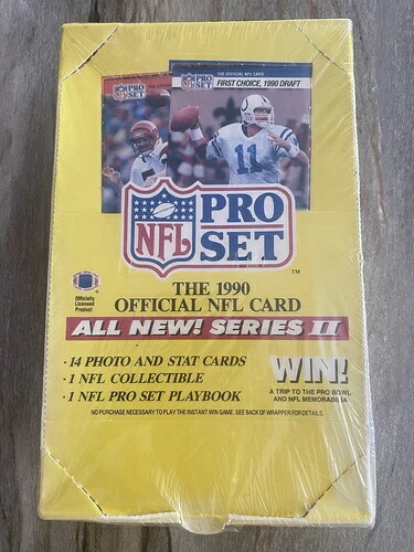 1990 プロセット シリーズ 2 フットボール カード 工場未開封 36 パック ボックス Emmitt Smith RC｜トレーディングカード　ラフテル