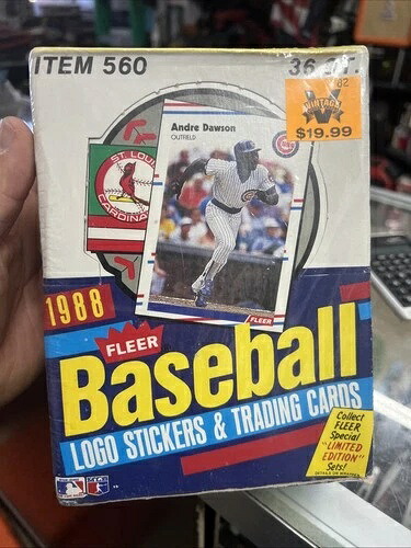 *未開封* 1988 Fleer ベースボール ロゴ ステッカー & トレーディングカード ブースターボックス｜トレーディングカード　ラフテル