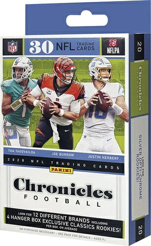 2020 パニーニ クロニクルズ NFL フットボール ファクトリーシール ハンガーボックス 30枚入り｜トレーディングカード　ラフテル