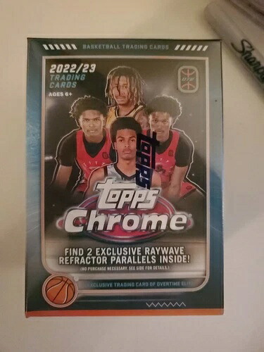 2022-23 Topps Chrome Overtime Elite バスケットボール 7パック ブラスターボックス 工場未開封｜トレーディングカード　ラフテル
