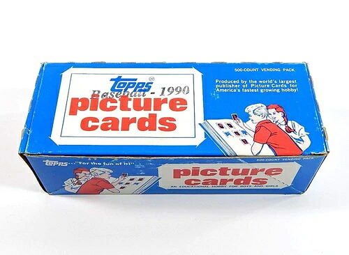 1990年 Topps ベースボールカード 未開封 500枚入りボックス｜トレーディングカード　ラフテル