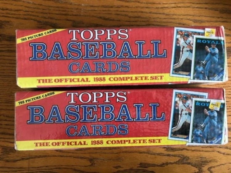 工場未開封コンプリートセット 2枚セット 1988年 Topps ベースボールカードボックス MLB トレーディング 792｜トレーディングカード　ラフテル