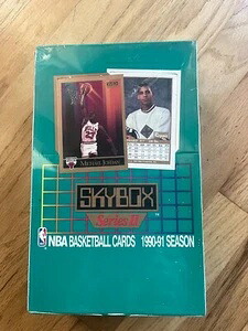 1990-91 スカイボックス NBA カード シリーズ 2 工場未開封 オリジナルボックス ジョーダン｜トレーディングカード　ラフテル