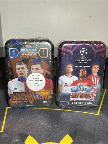Topps Match Attax シール付きロット缶 2018-19 チャンピオンズリーグ 2020-21 マッチ優勝者｜トレーディングカード　ラフテル