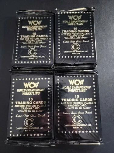 1991 WCW 世界選手権レスリング プレミアムコレクターズ シールドパック 4枚 STING｜トレーディングカード　ラフテル