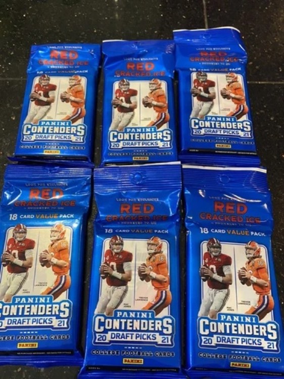 2021 Panini Contenders ブラスターパック ドラフトピック フットボール ファクトリーシール 6パック｜トレーディングカード　ラフテル