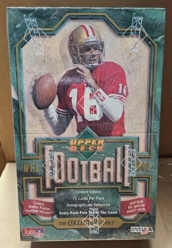 1992年 Upper Deck シリーズ1 フットボール 未開封ボックス ウォルター・ペイトン・ヒーローズ｜トレーディングカード　ラフテル