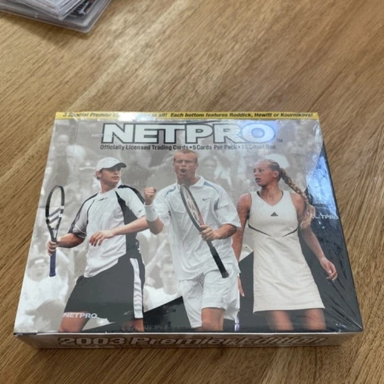 2003年 NetPro 工場密封テニスホビーボックス ナダル フェデラー セリーナ ウィリアムズ ルーキー｜トレーディングカード　ラフテル