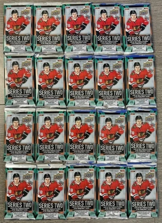 2023-24 Upper Deck シリーズ 2 ホッケー - 20 個の未開封パック、パックあたり 4 枚のカード、Bedard YG｜トレーディングカード　ラフテル