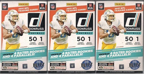 2021 パニーニ ドンラス NFL フットボール ファクトリーシール ハンガーボックス (3箱セット)｜トレーディングカード　ラフテル