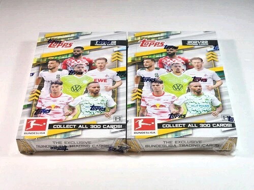 2021-22 TOPPS ブンデスリーガ サッカー ホビーボックス！2箱セット！工場未開封！｜トレーディングカード　ラフテル