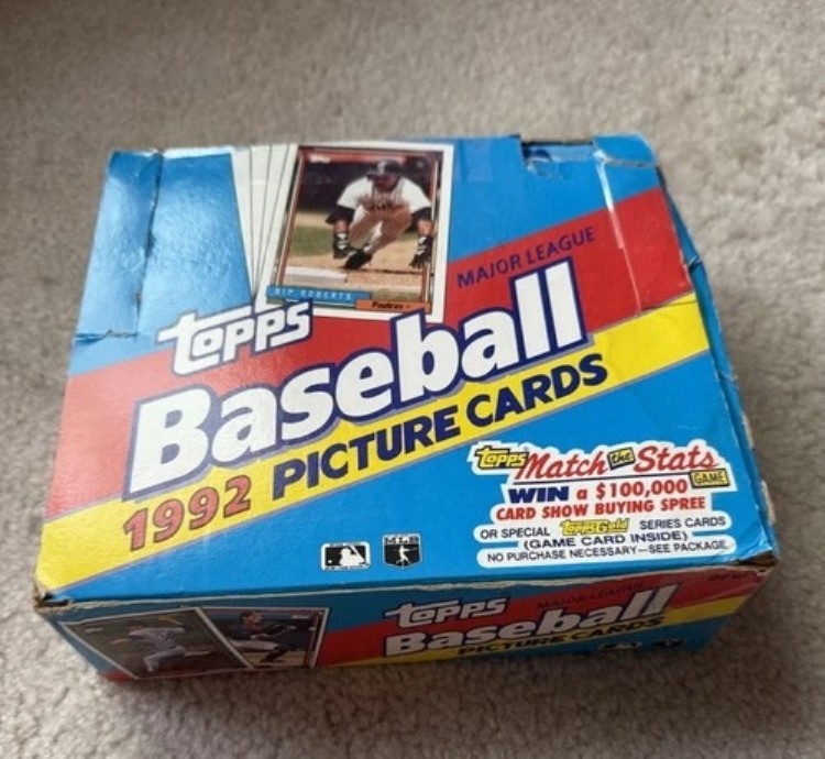 1992 Topps ベースボール ジャンボ チェロ ボックス 24枚 未開封 工場直送パック ヴィンテージ L31｜トレーディングカード　ラフテル