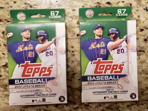 2022 Topps ベースボール アップデートシリーズ 未開封 67枚入り ハンガーボックス 2個｜トレーディングカード　ラフテル