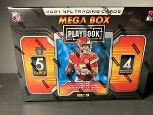 2021 Panini Playbook メガボックス フットボール NFL 4パック 5枚入り オート/メモリ 未開封｜トレーディングカード　ラフテル