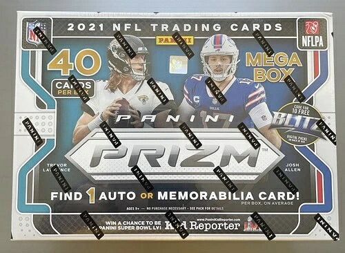 2021年 パニーニ プリズム NFL フットボール メガボックス 工場未開封 ピンク ターゲット限定｜トレーディングカード　ラフテル