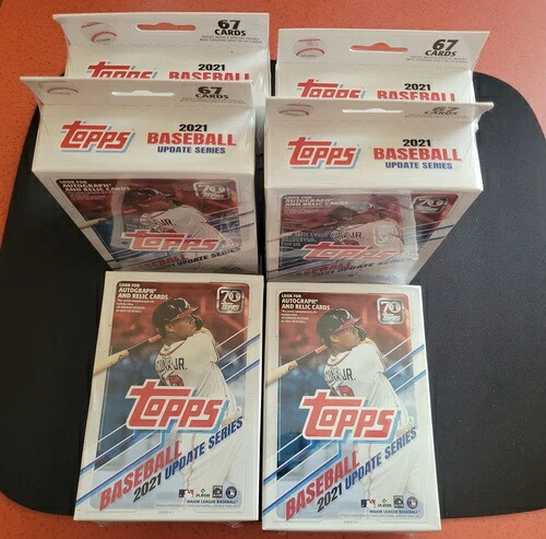 Topps 2021 ベースボールアップデートシリーズ（6個入り）ハンガーボックス｜トレーディングカード　ラフテル