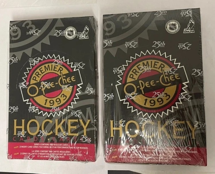 1993-94 O Pee Chee OPC プレミア シリーズ 1 ホッケー 工場未開封 36パック 2箱セット｜トレーディングカード　ラフテル