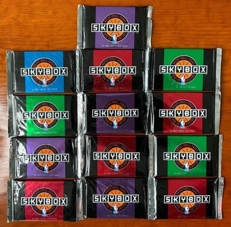 1992-93 スカイボックス シリーズ1 NBA バスケットボールカード (13) 工場未開封パック｜トレーディングカード　ラフテル
