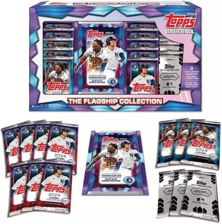 2024 Topps フラッグシップ コレクション スーパー ファクトリー シール ボックス - シリーズ 1 と 2 の両方 + ボーナス!｜トレーディングカード　ラフテル