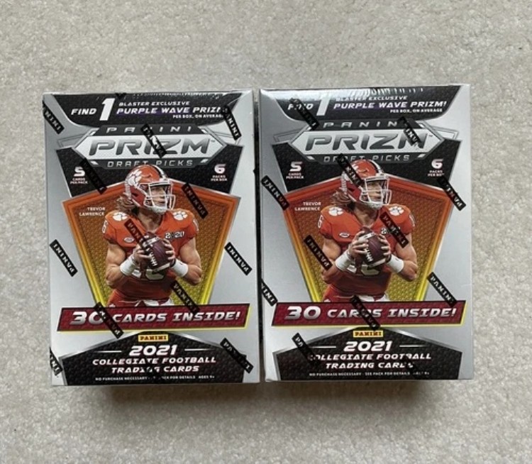 2021 Panini Prizm DP フットボール ブラスターボックス (x2) - On Campus RC工場未開封｜トレーディングカード　ラフテル