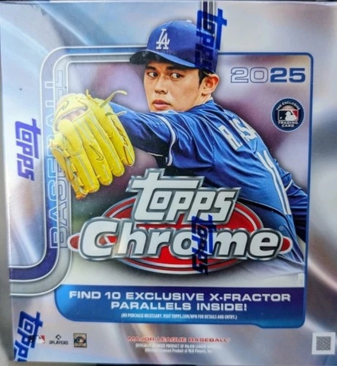 Topps 2025 シリーズ1 クローム メガボックス 新品 工場未開封｜トレーディングカード　ラフテル