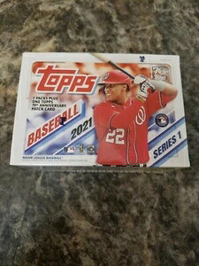 Topps 2021 シリーズ1 ベースボール 7パック ブラスターボックス - 工場未開封。C7｜トレーディングカード　ラフテル