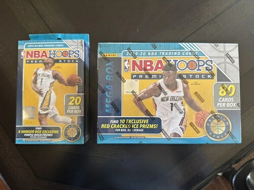 2019-20 Panini Hoops プレミアムストック ブルー メガ＆ハンガーボックス 工場未開封｜トレーディングカード　ラフテル