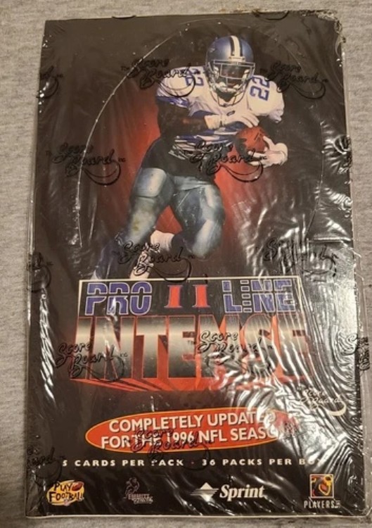 1996 NFL Pro II ライン インテンス ボックス - 工場未開封 - 36 パック｜トレーディングカード　ラフテル