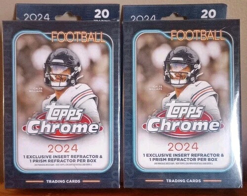(2x) 2024 Topps クローム フットボール カード ハンガー ボックス 工場未開封 人気商品!|トレーディングカード ラフテル