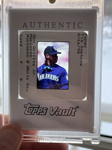 グリフィーJr 1998 Topps オリジナルスライド ネガ ヴォールト 1/1 ブランクバック ONE OF ONE G80｜トレーディングカード　ラフテル