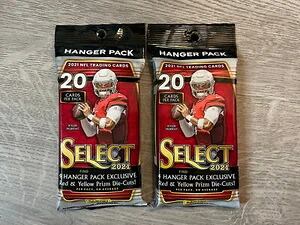 2個セット：2021年 パニーニセレクト NFL フットボール ハンガーパック 20枚入り 未開封 ブラスター｜トレーディングカード　ラフテル