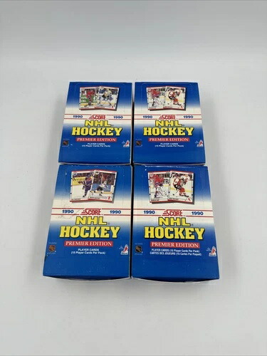 1990年スコアNHLホッケープレミアエディションワックスボックス36個入り工場未開封パック｜トレーディングカード　ラフテル